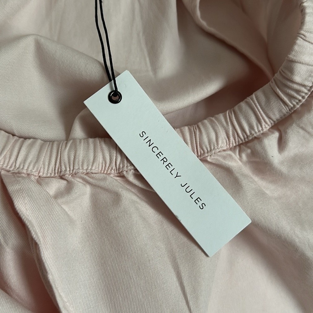 SINCERELY JULES Carmen Flutter Sleeve Pink Off Shoulder Blouse - Picture 12 of 15